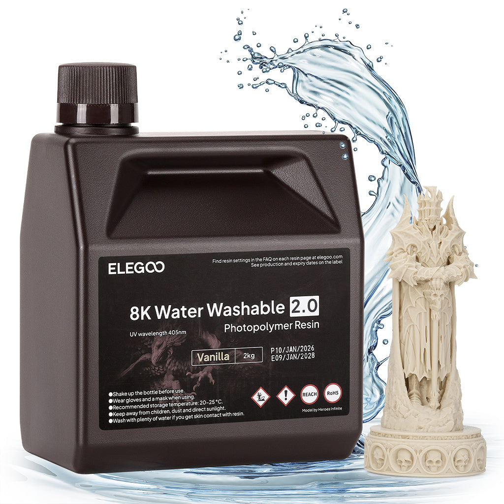 Elegoo Wasserwaschbares Harz V2.0 8K – 1 kg
