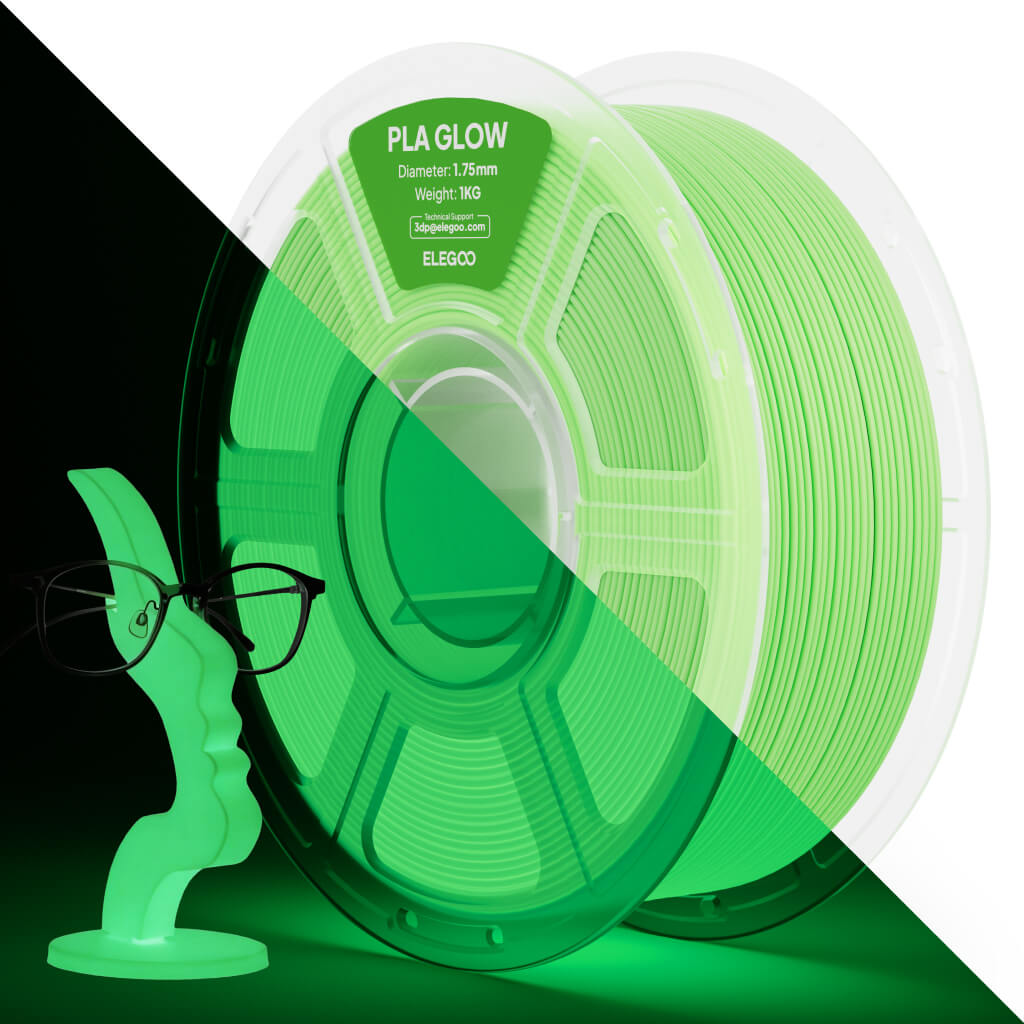 Elegoo PLA Glow – 1,75 mm, 1 kg