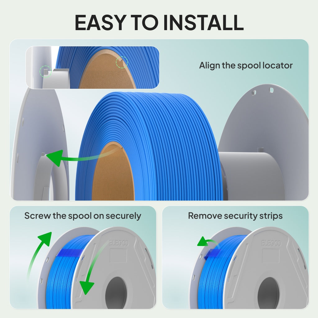 Elegoo PLA Basic Nachfüllpack – 1,75 mm, 1 kg