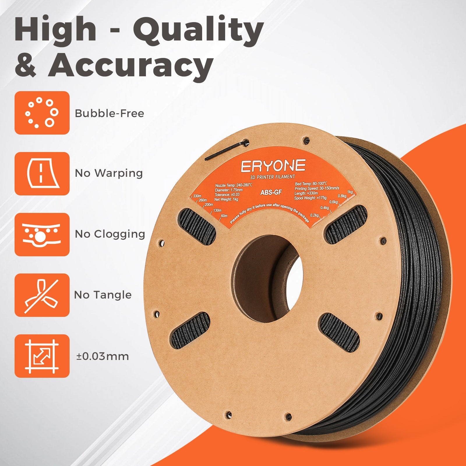 Eryone ABS-GF glasfaserverstärkt – 1,75 mm, 1 kg