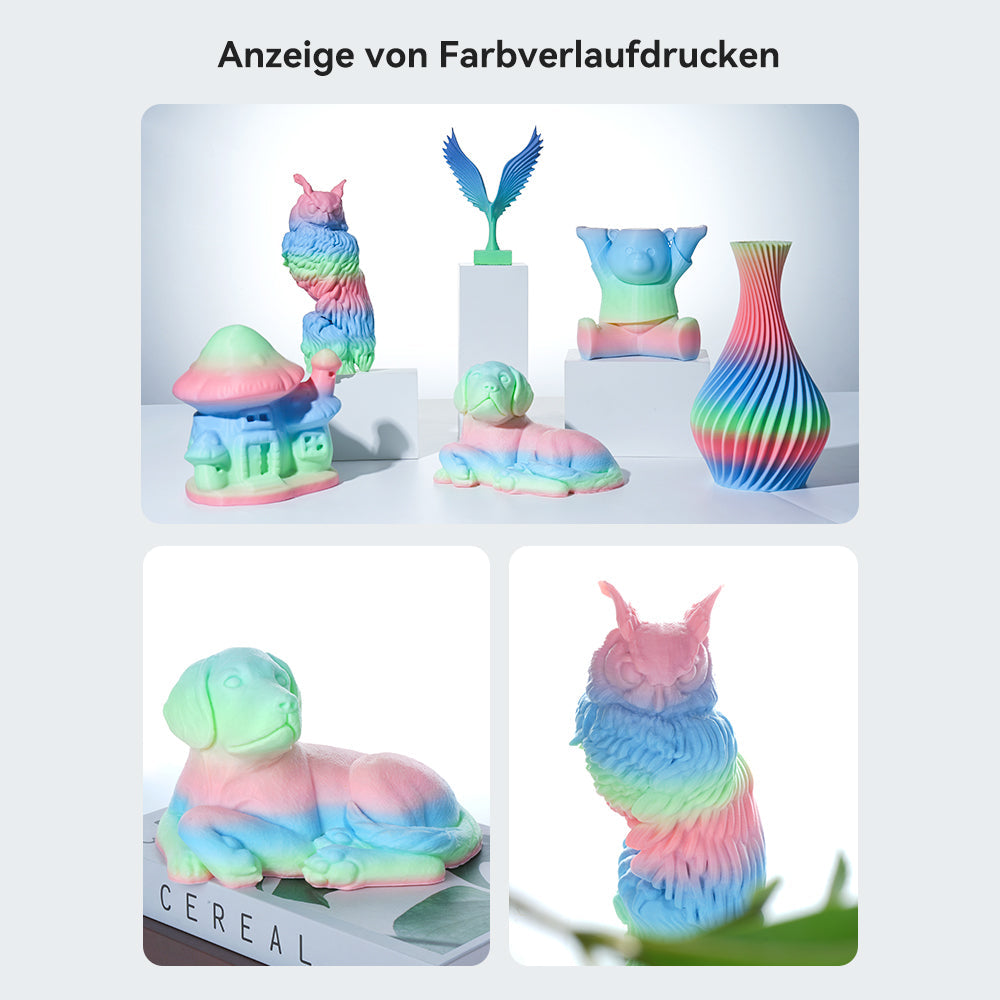 Hyper Speed Regenbogen PLA 1,75mm Filament 1kg