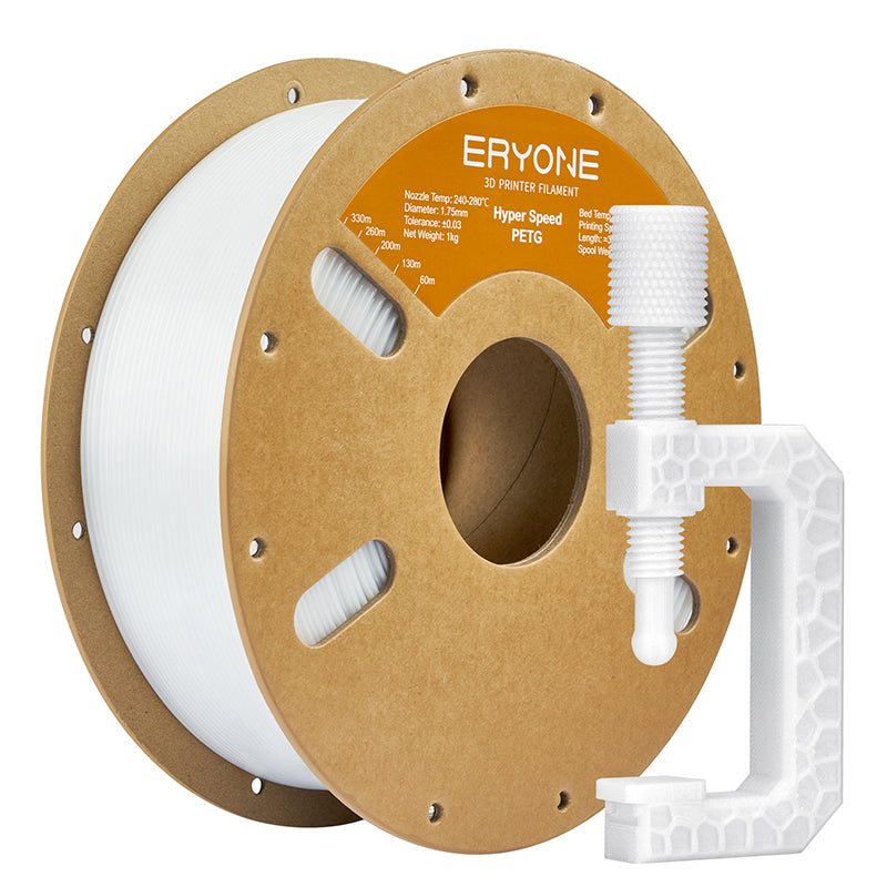 Eryone PETG und PETG-CF – 1,75 mm, 1 kg – High-Speed – Weiß
