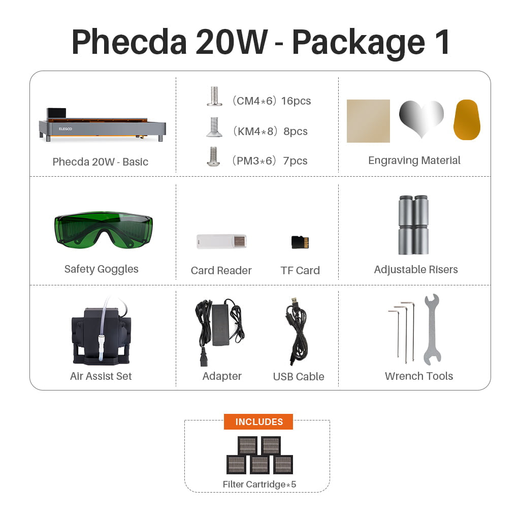 Elegoo Phecda Lasergravierer und -schneider