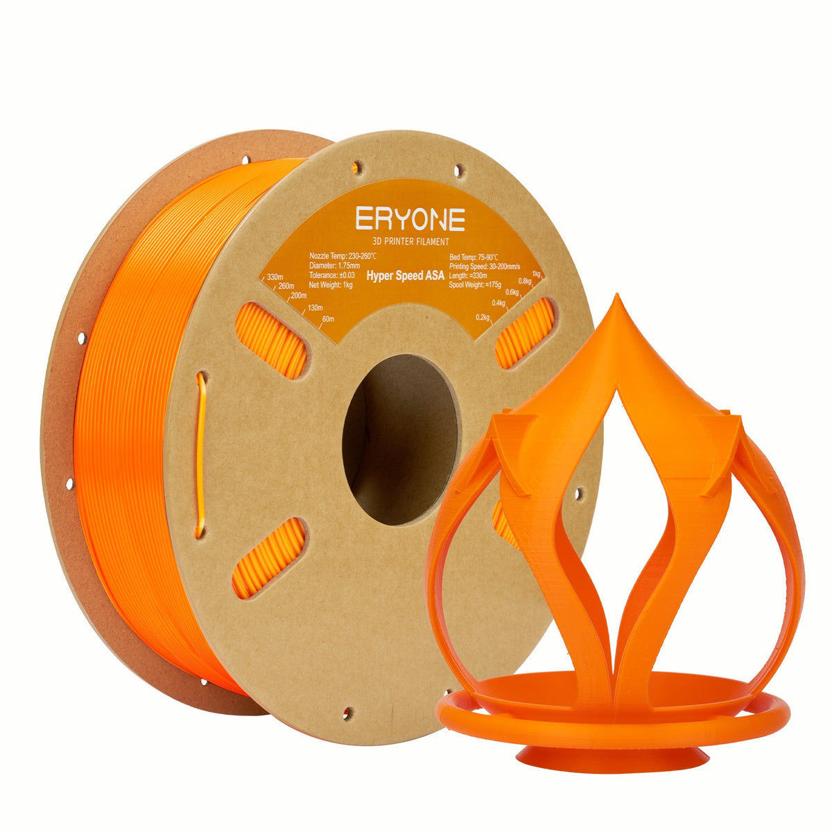 Eryone ASA und ASA-CF – 1,75 mm, 1 kg – ASA – High-Speed – Orange