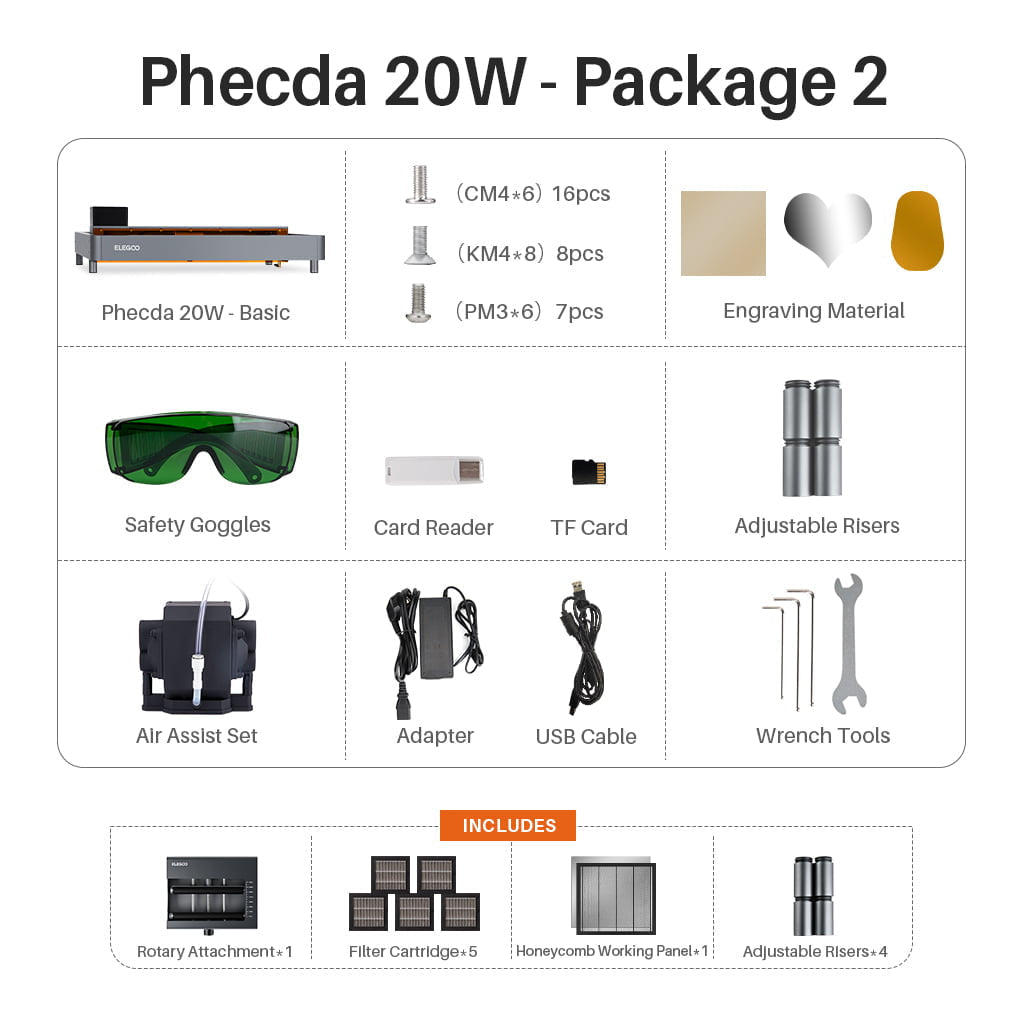 Elegoo Phecda Lasergravierer und -schneider