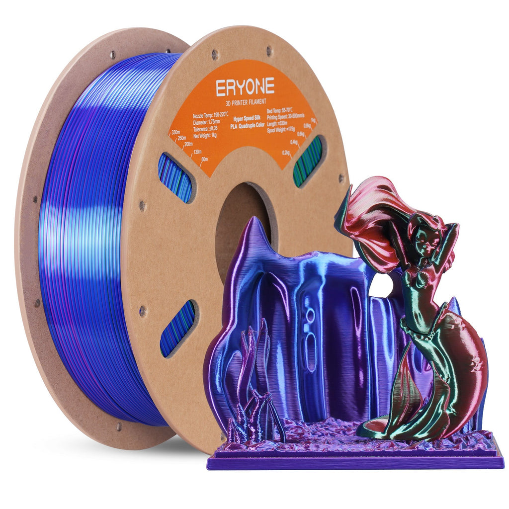 Eryone PLA Silk Vierfarbig – 1,75 mm, 1 kg – Pond of the Underworld