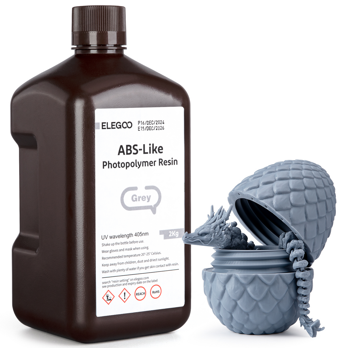 Elegoo ABS-ähnliches Harz Grau – 2 kg