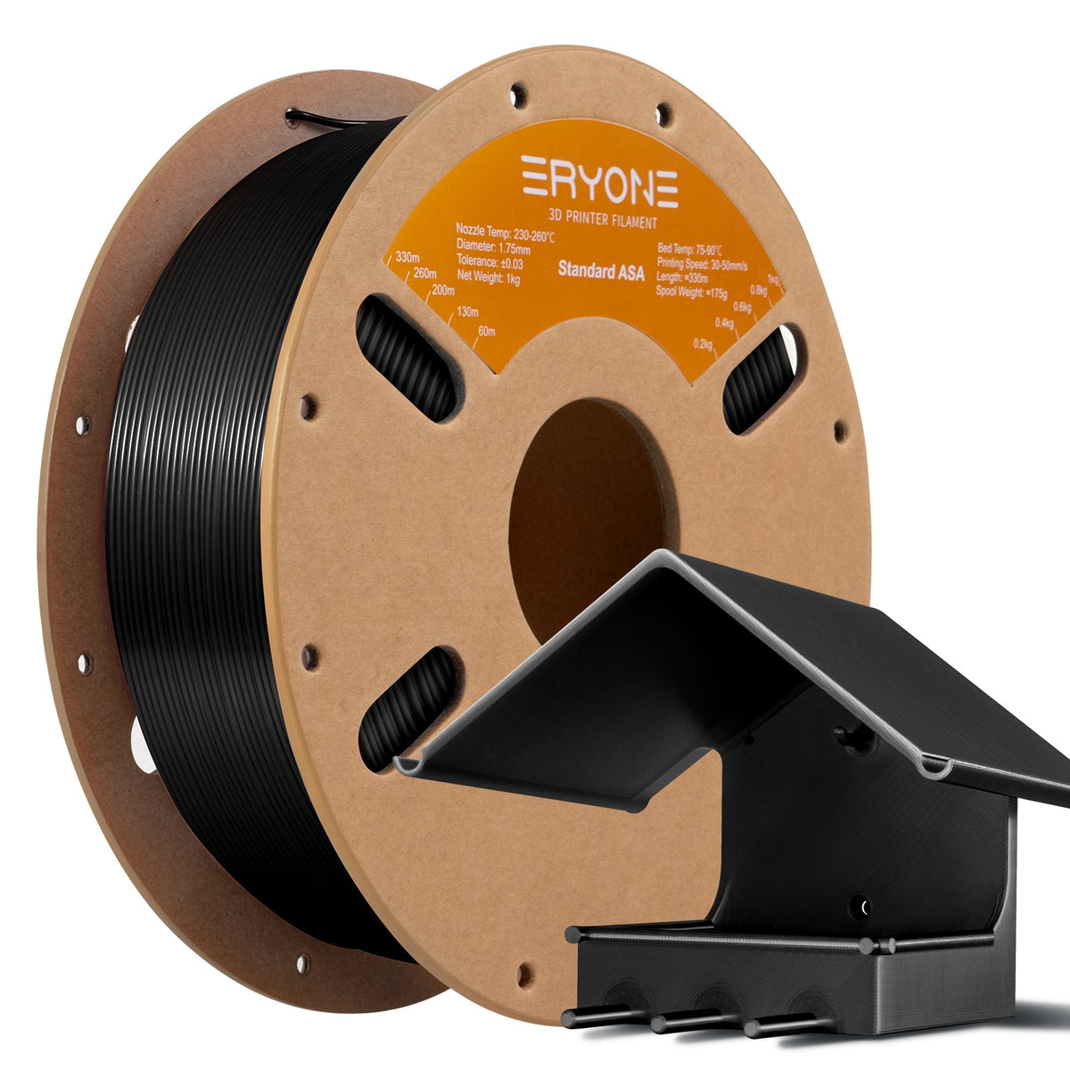 Eryone ASA und ASA-CF – 1,75 mm, 1 kg – ASA – Schwarz