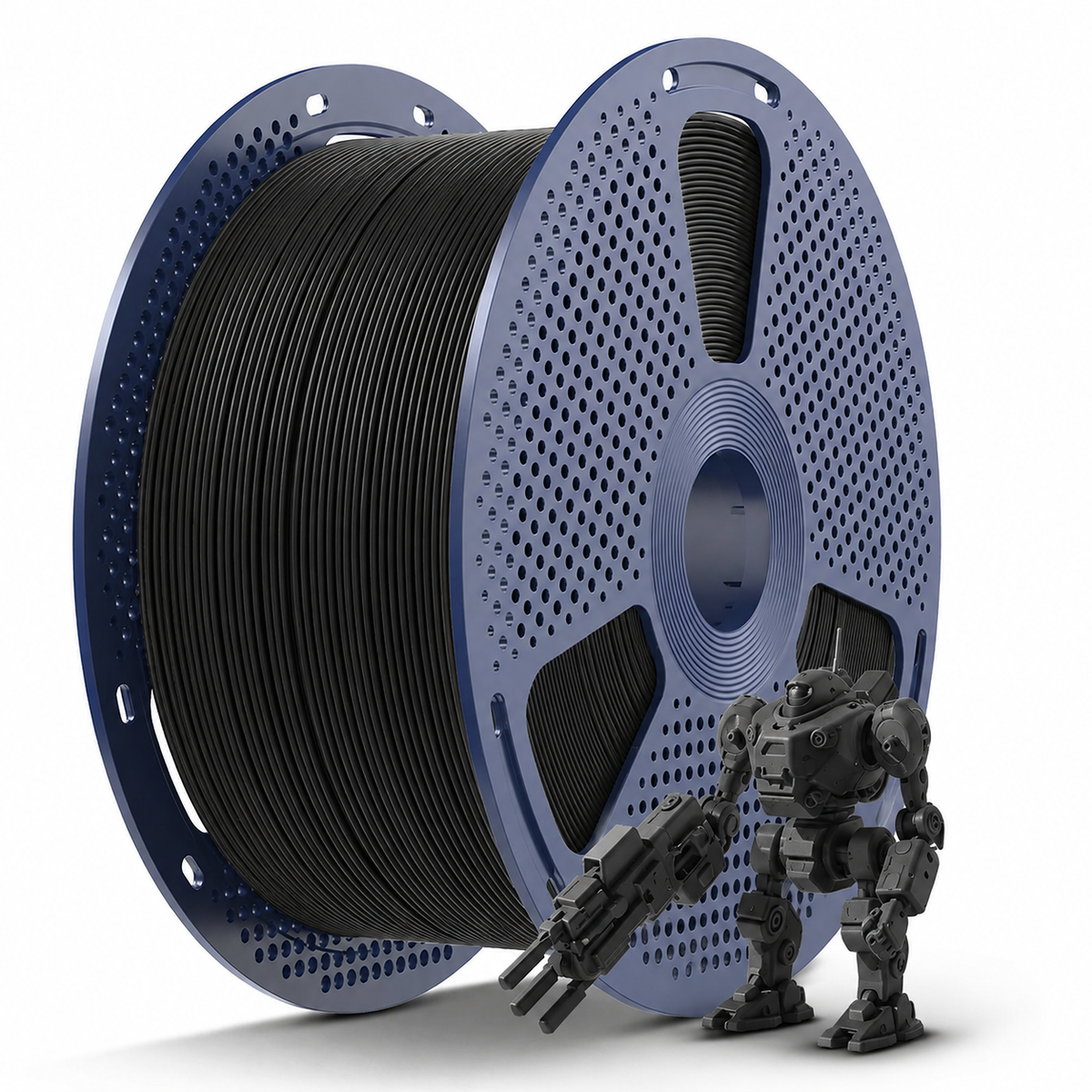 SUNLU PLA+ 2.0 Filament 1,75 mm, 5 kg Großspule, Schwarz