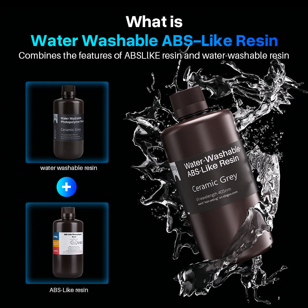Elegoo 8K Wasserabwaschbares ABS-ähnliches Harz – 1 kg