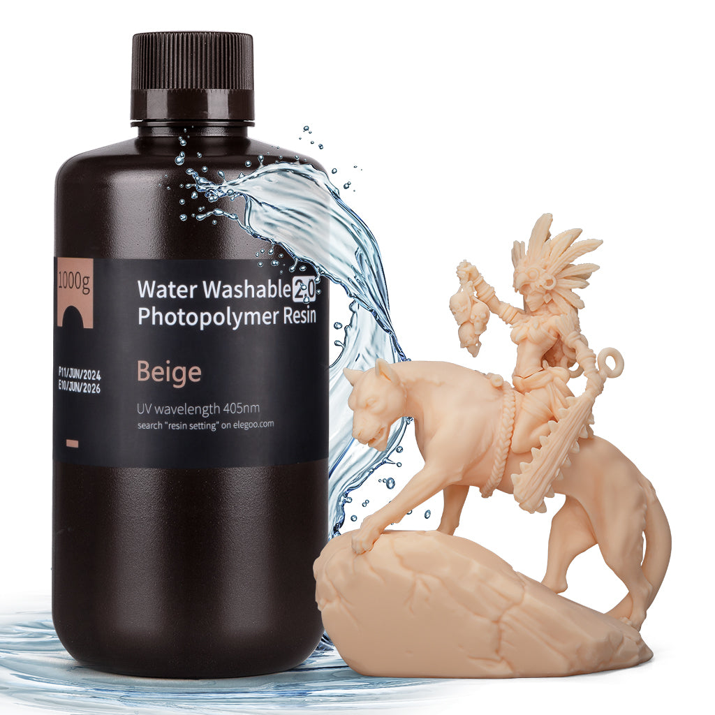 Elegoo Wasserabwaschbares Harz V2.0 Wasserwaschbar V2.0 – 1 kg