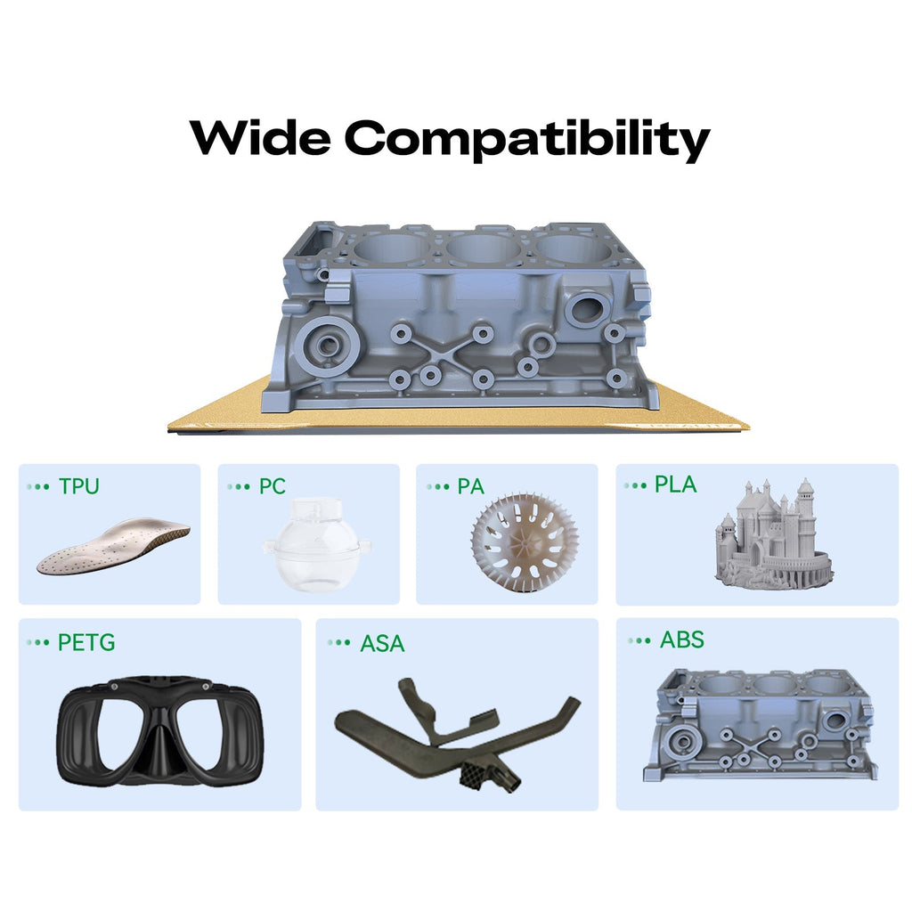 K2 doppelseitiges, strukturiertes PEI-Druckbett 270 × 293 mm