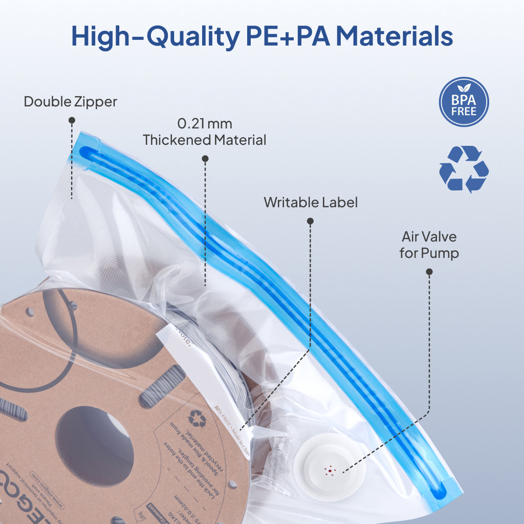 Elegoo Filament Vakuum Aufbewahrungsbeutel Kit (20 Stück)