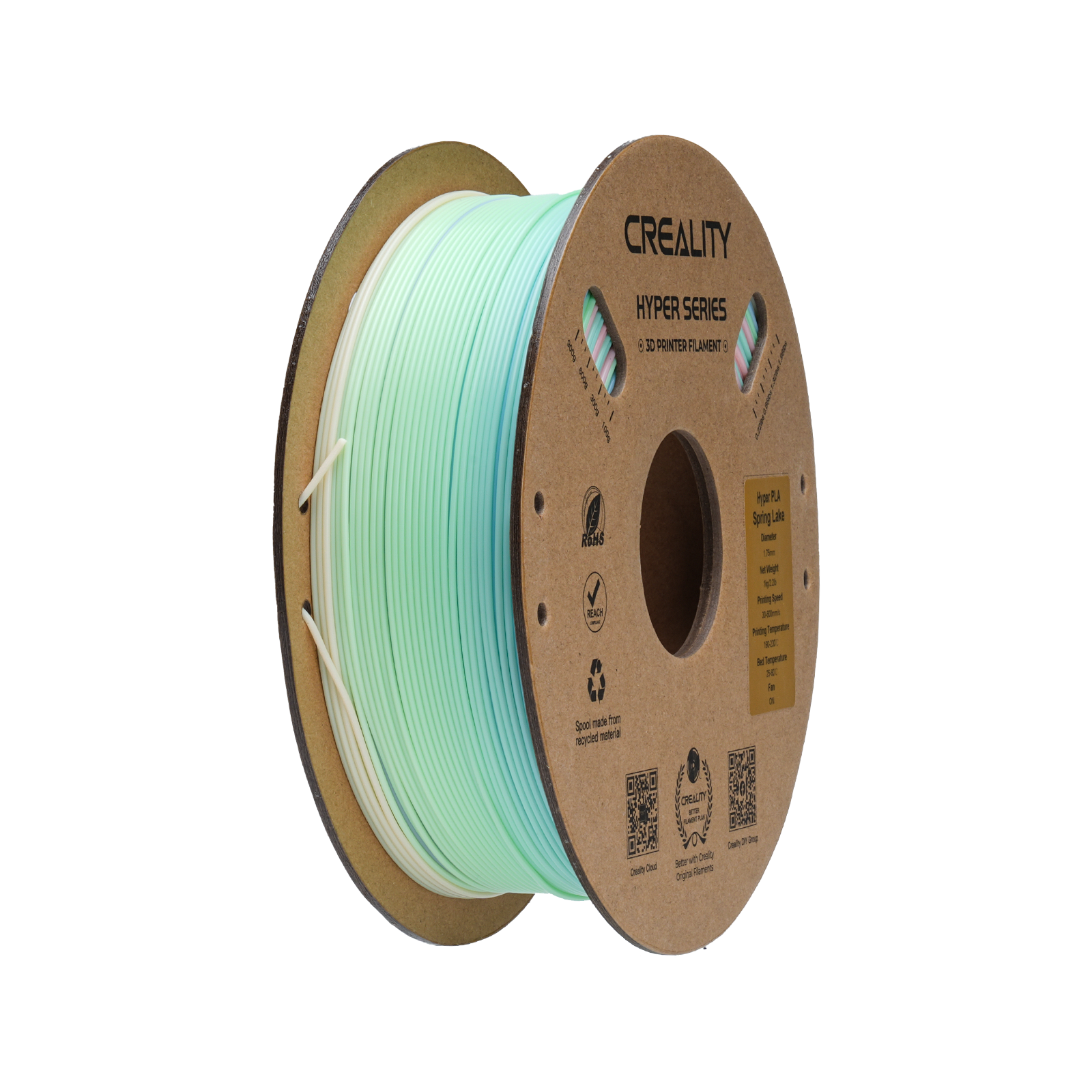 Hyper Speed Regenbogen PLA 1,75mm Filament 1kg