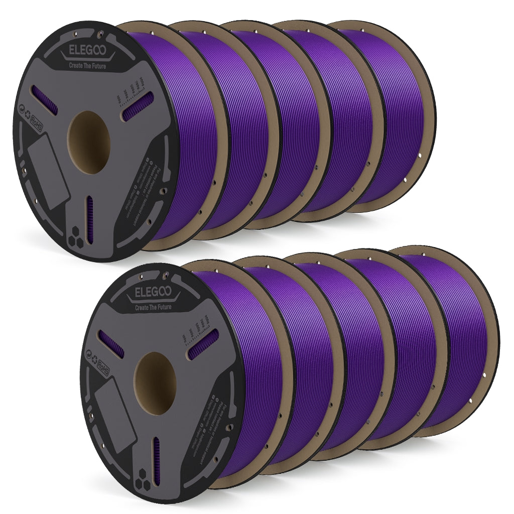 Elegoo PETG-CF Filament 1,75 mm, 10 kg, Carbonfaser Lila