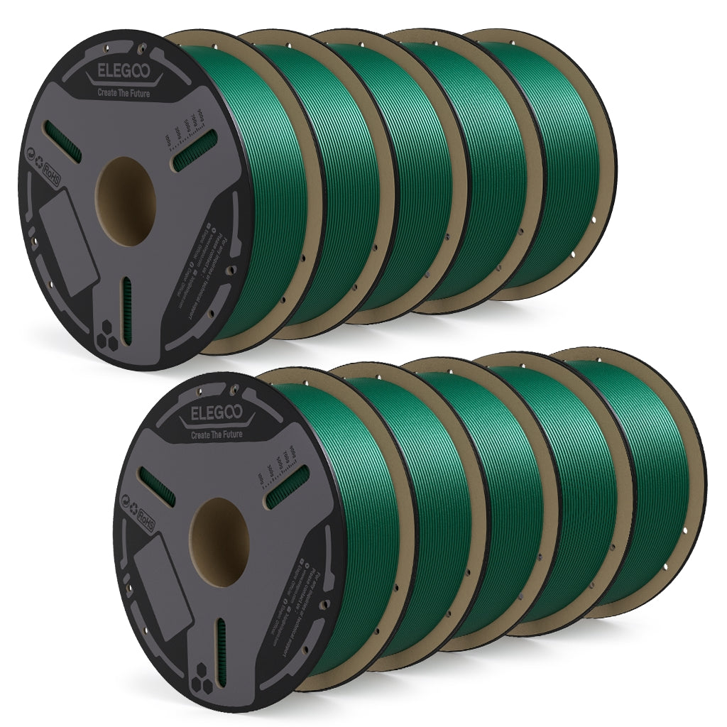 Elegoo PETG-CF Filament 1,75 mm, 10 kg, Carbonfaser Grün
