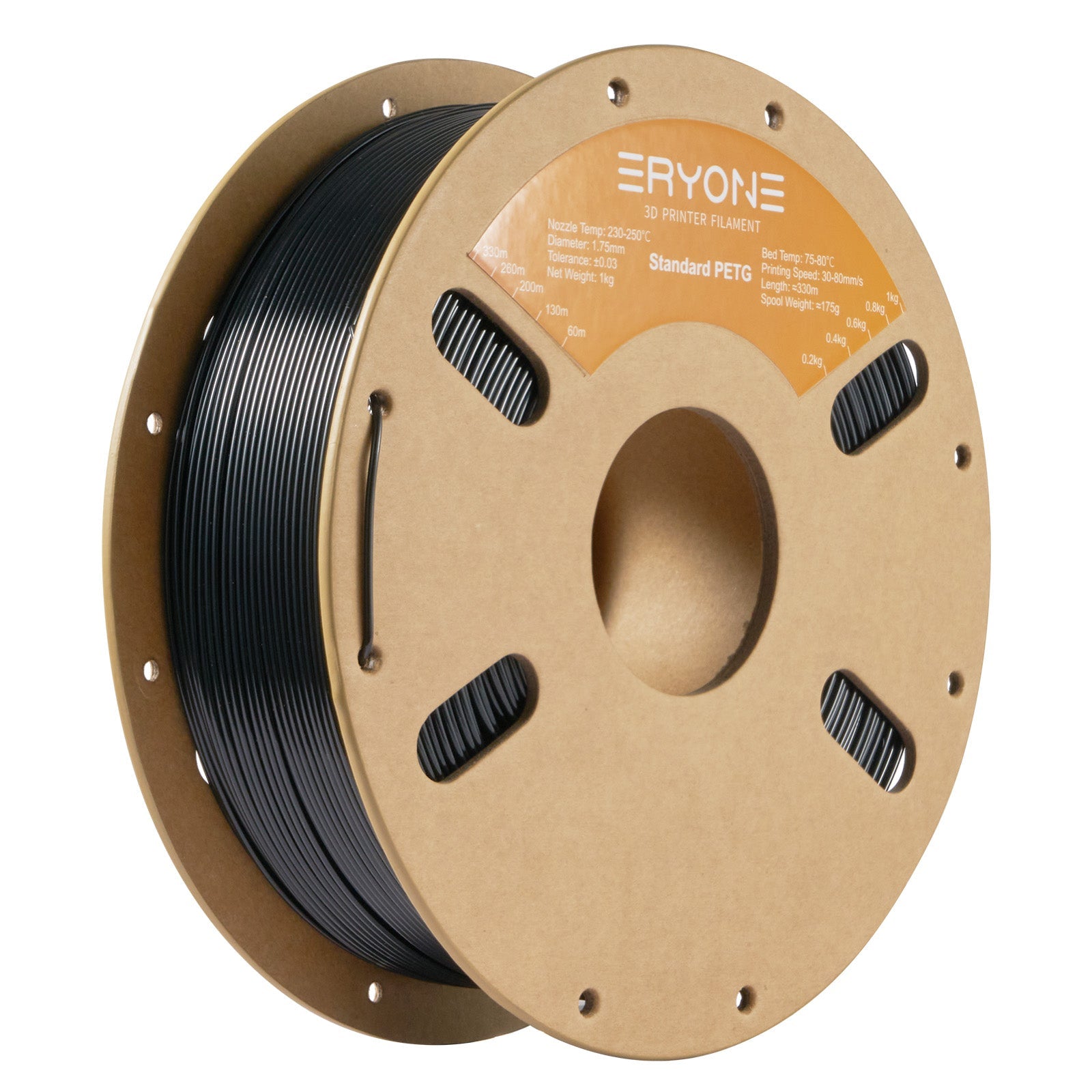 Eryone PETG und PETG-CF – 1,75 mm, 1 kg – Schwarz