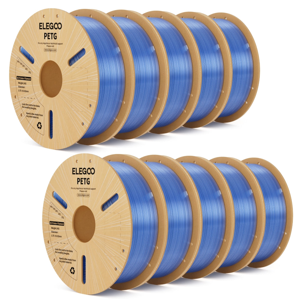 Elegoo PETG Transluzent – 1,75 mm, 10 kg