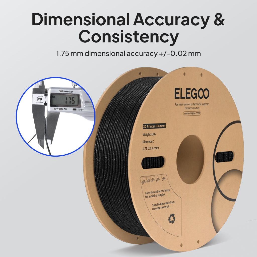 Elegoo PLA-Glitzer – 1,75 mm, 1 kg