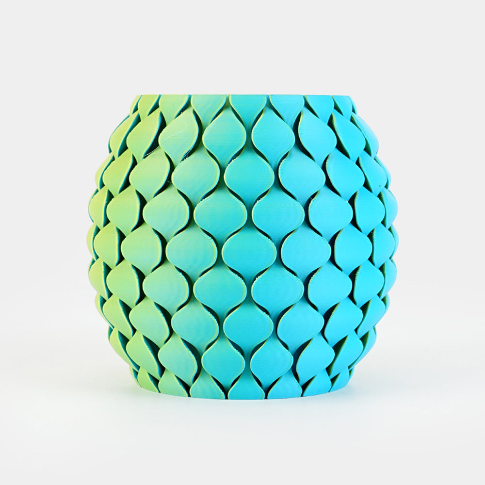 PLA Matt Zweifarbig Gelb Cyan