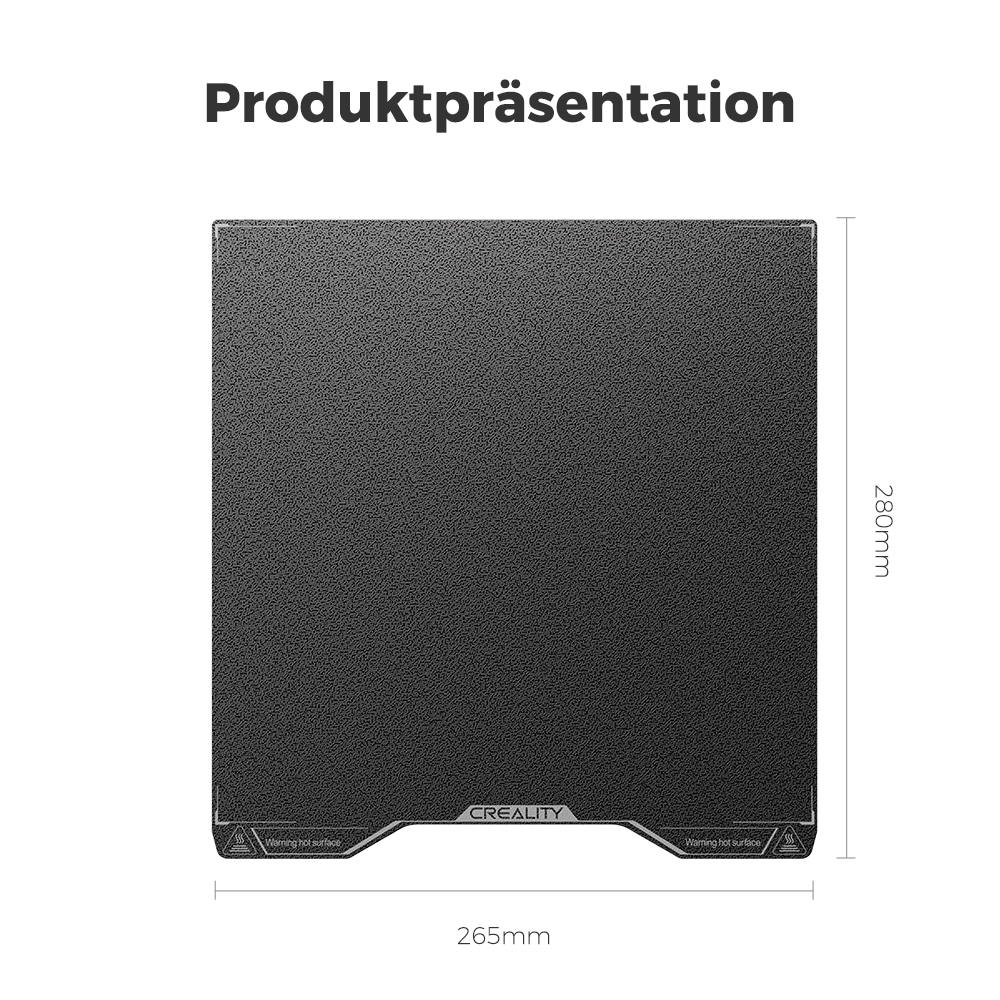 Creality Hi doppelseitige schwarze strukturierte PEI-Bauplatte