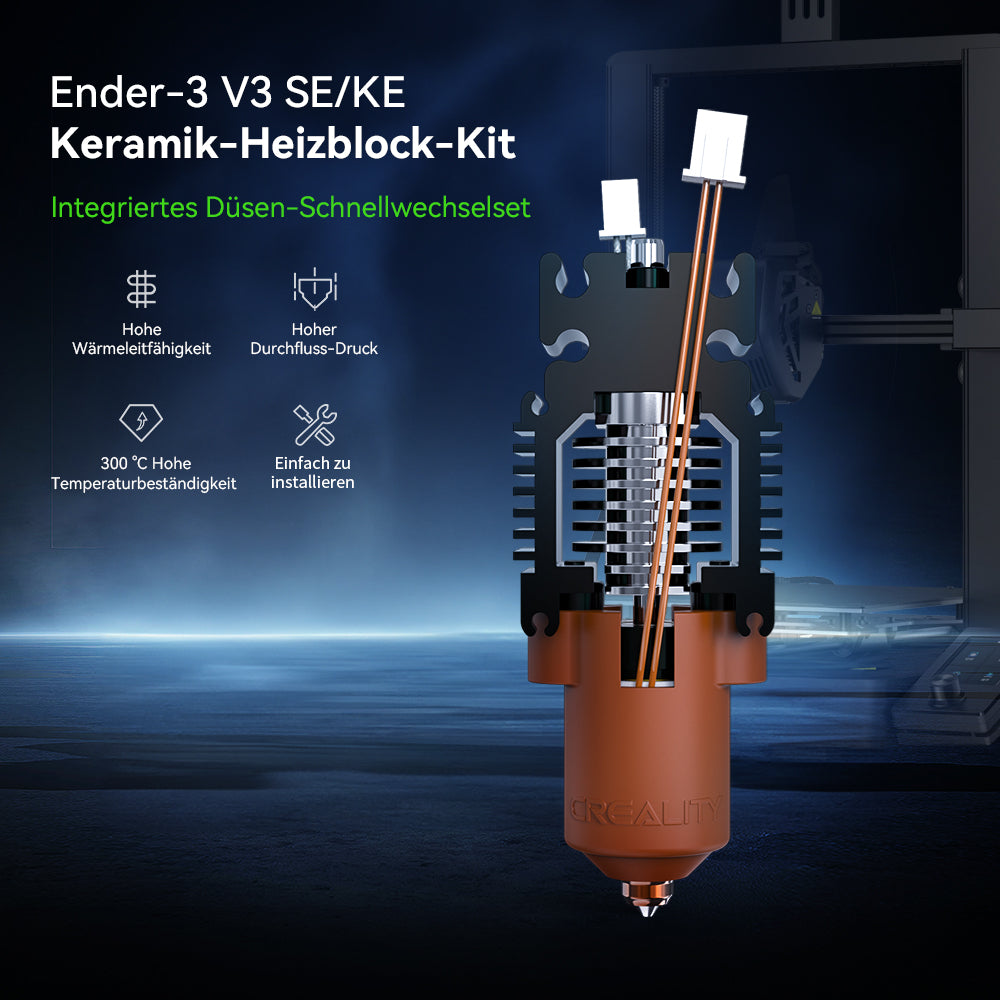 Ender-3 V3 SE & -KE Keramik-Heizblock-Kit
