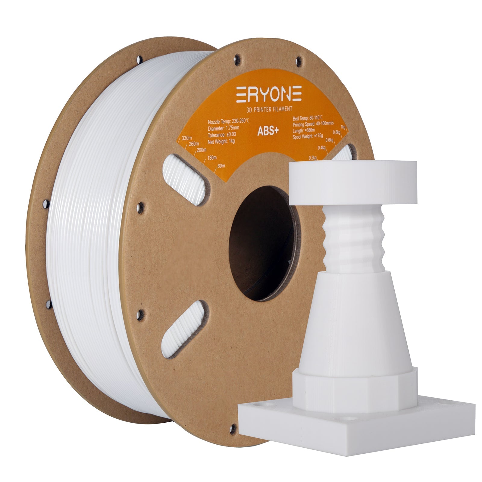 Eryone ABS+ – 1,75 mm, 1 kg – Weiß