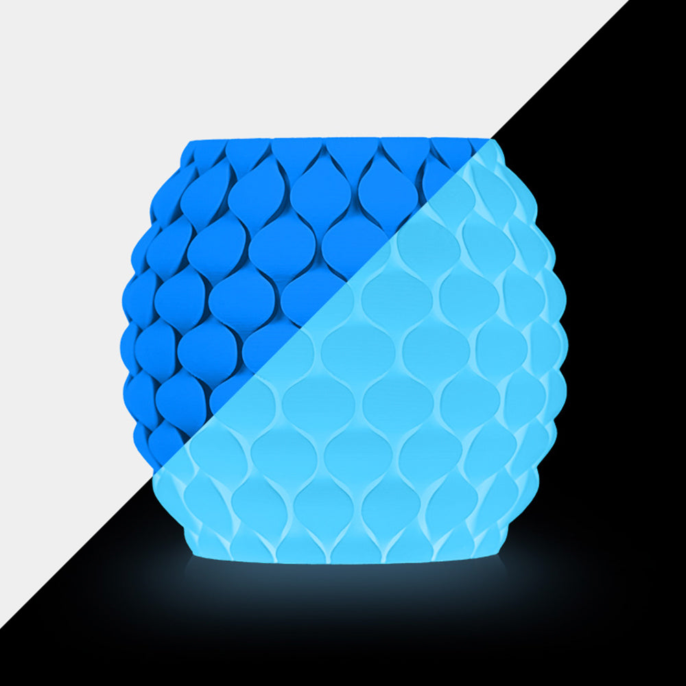 PLA Nachtleuchtend Blau Filament (Blau leuchten)