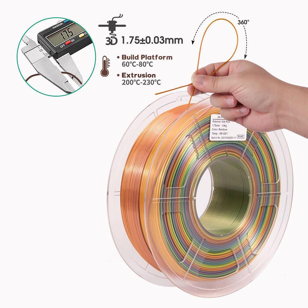 iSANMATE PLA Silk Regenbogen