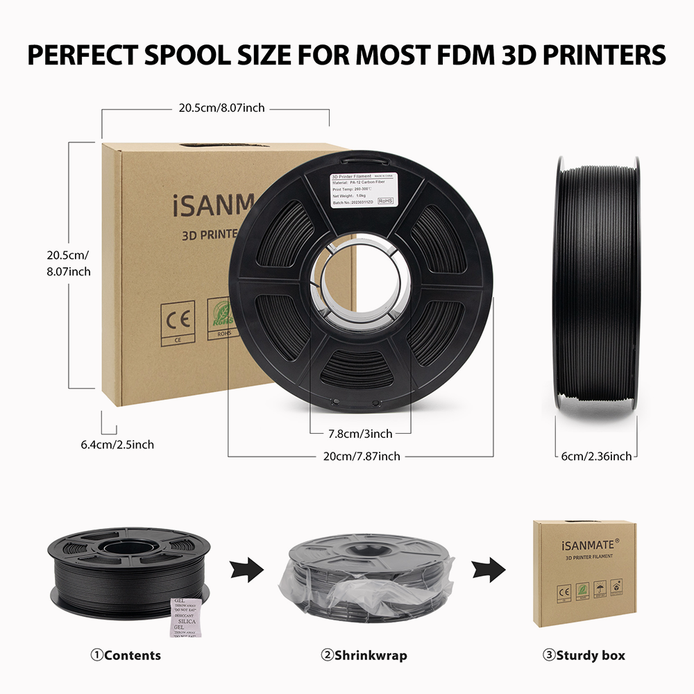 iSANMATE PA12 Nylon Carbon