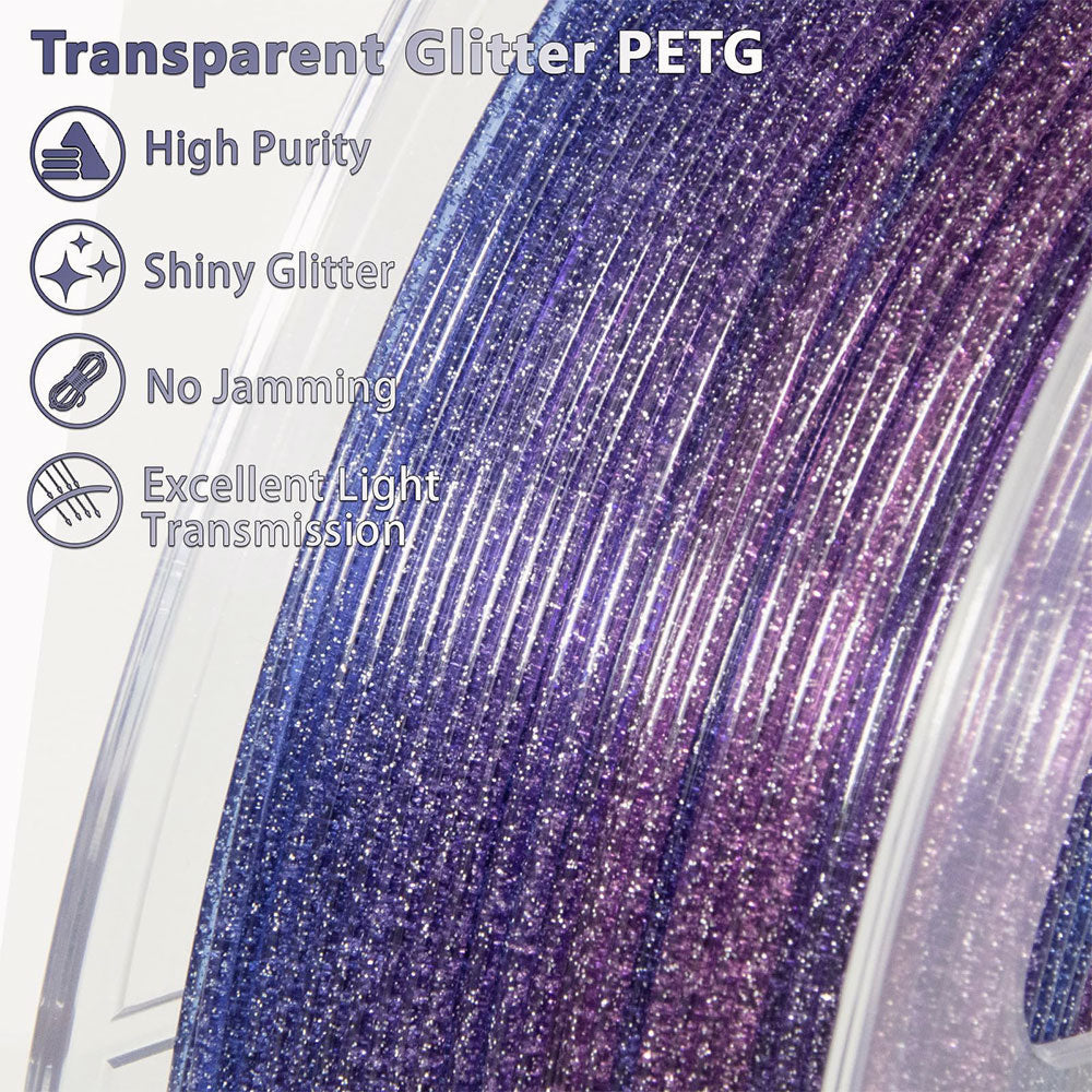 iSANMATE PETG Glitzer transparent