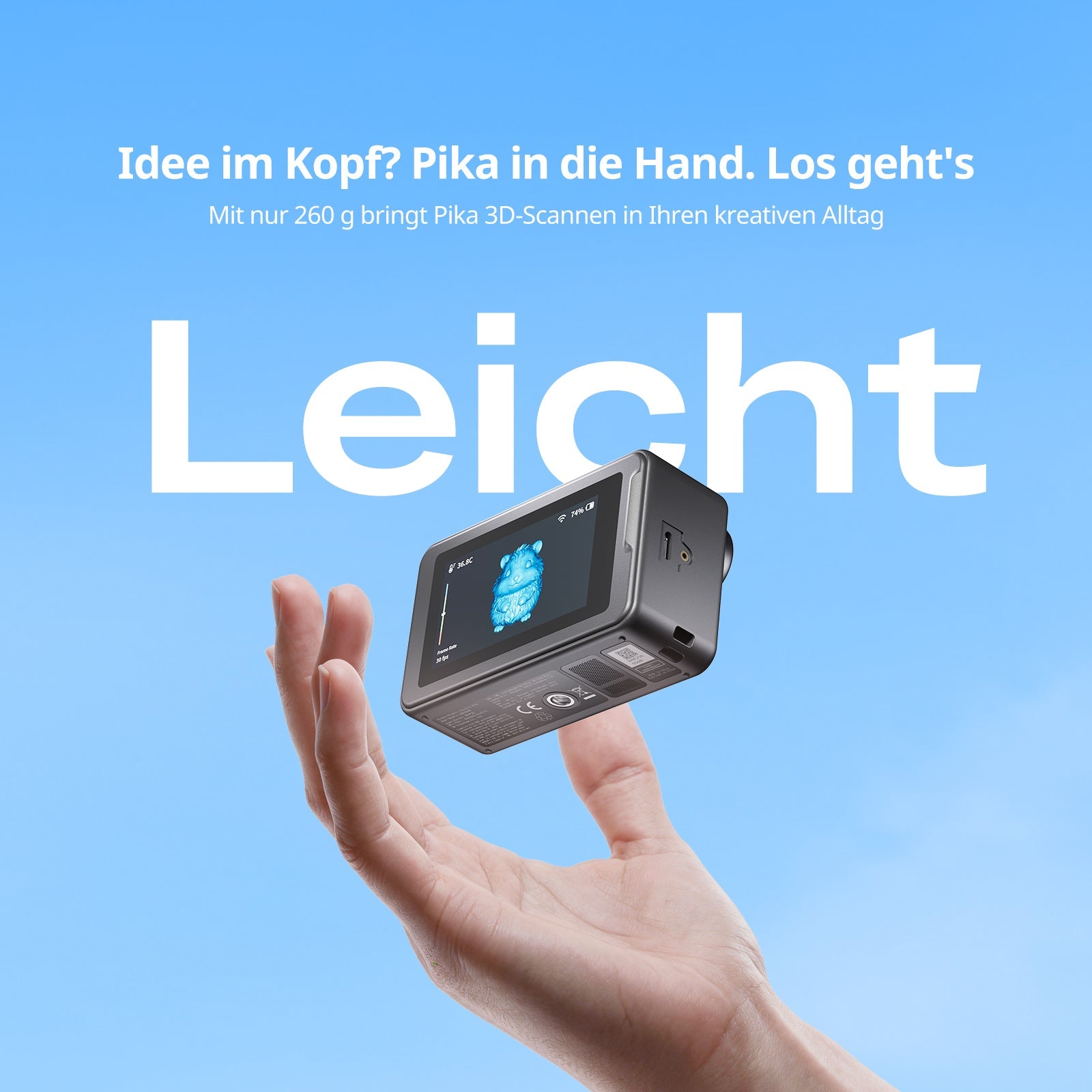 Creality Pika Pocket KI-3D-Scanner