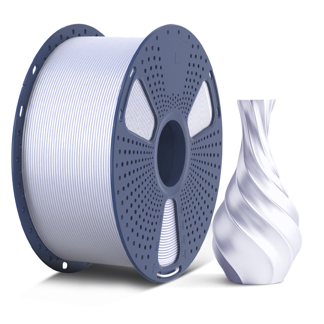 SUNLU Silk PLA+ Filament 1,75 mm, 3 kg Großspule, SILK Silber