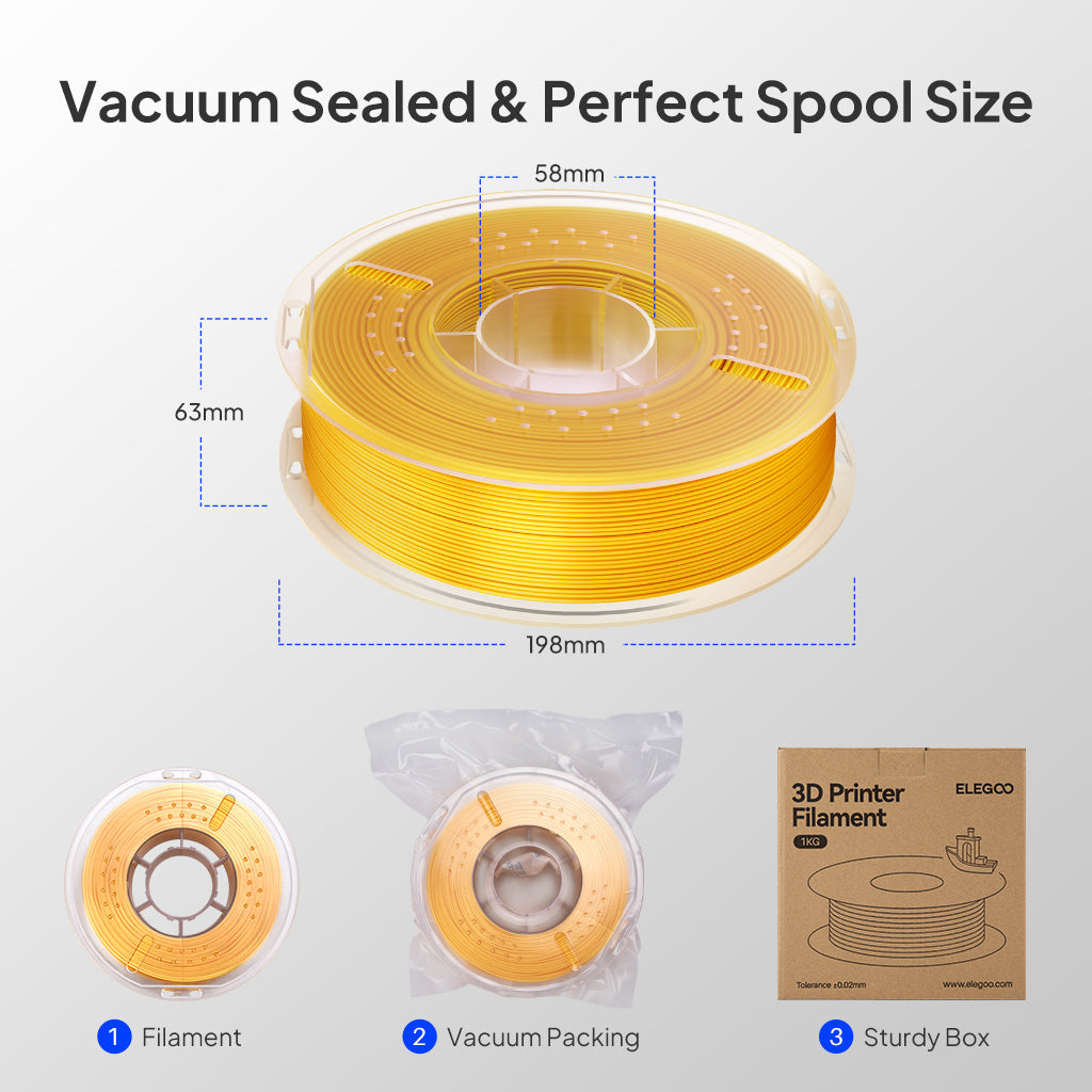 Elegoo PLA Seide – 1,75 mm, 1 kg